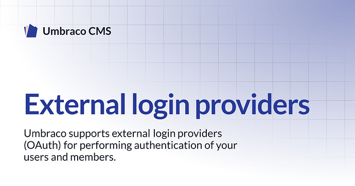 Umbraco Sign In Umbraco site with Open ID connect - Umbraco community forum