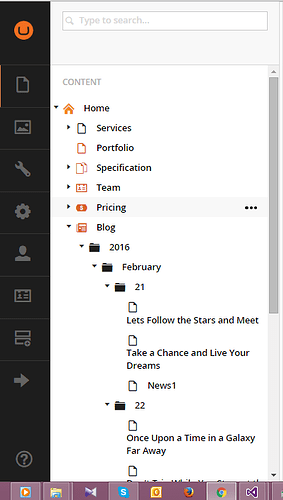 Umbraco Content Structure