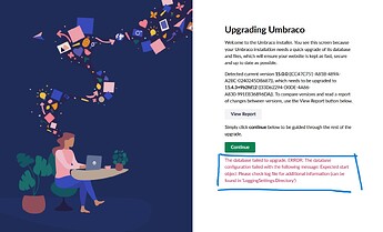 failedUpgrade